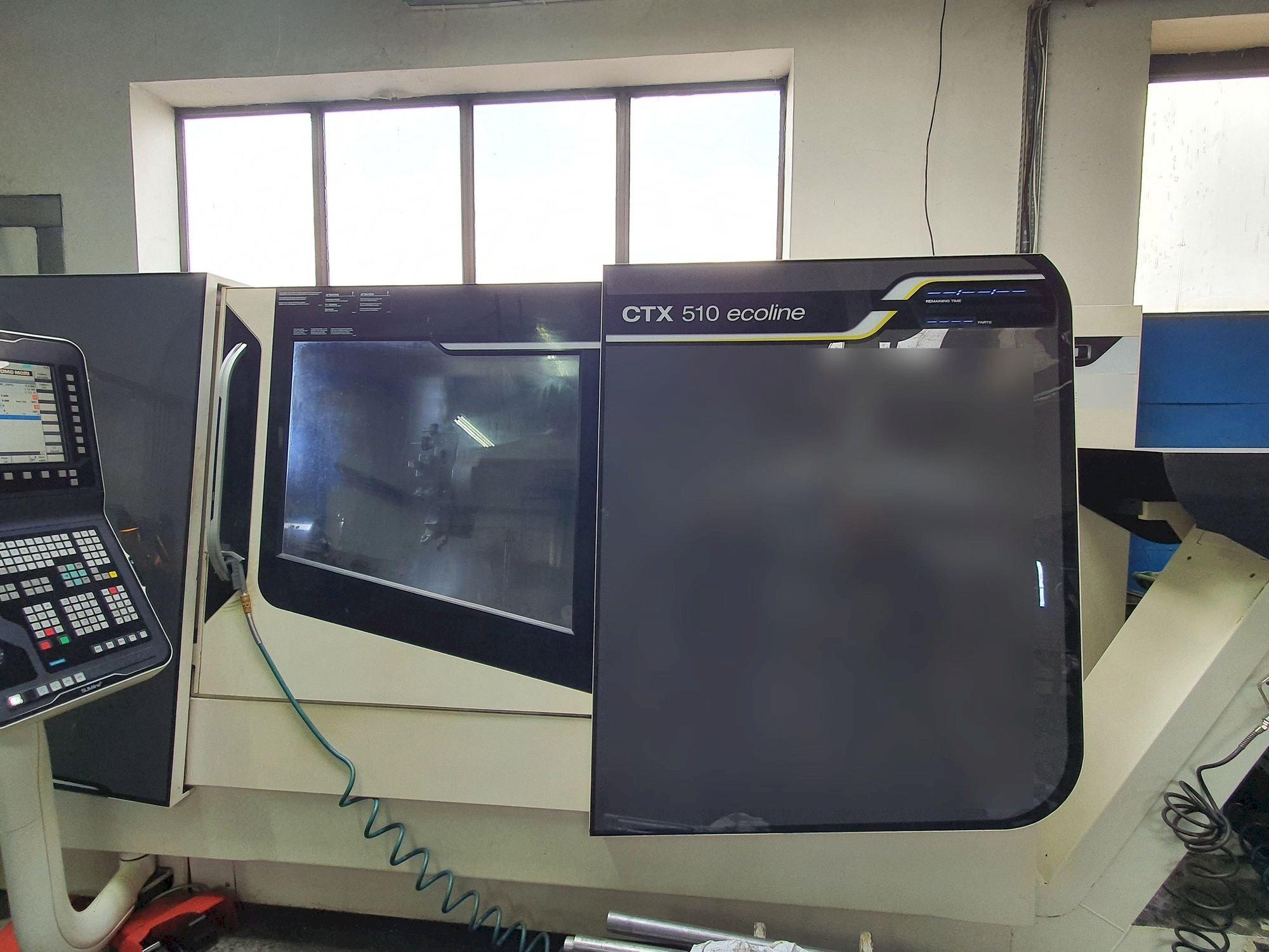 Vista frontal de la máquina DMG MORI CTX 510 V3 Ecoline