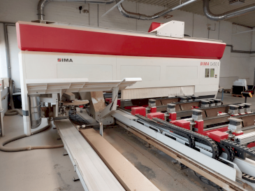 Vista frontal de la máquina IMA BIMA Gx50 E 160/630 CNC Processing Center